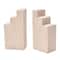 6.5&#x22; Geometric Marble Bookend Set